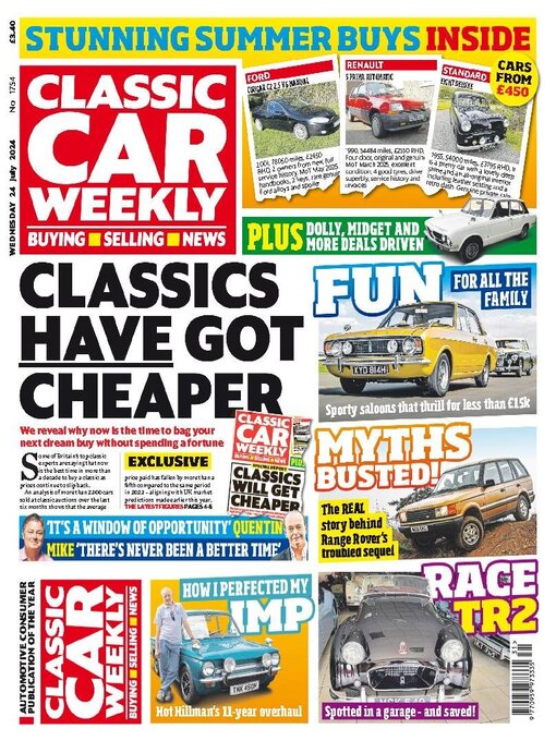 Title details for Classic Car Weekly by H BAUER PUBLISHING LIMITED - Available